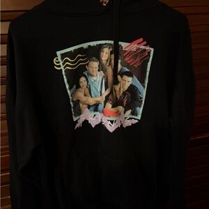 FRIENDS Black Graphic Hoodie Vintage